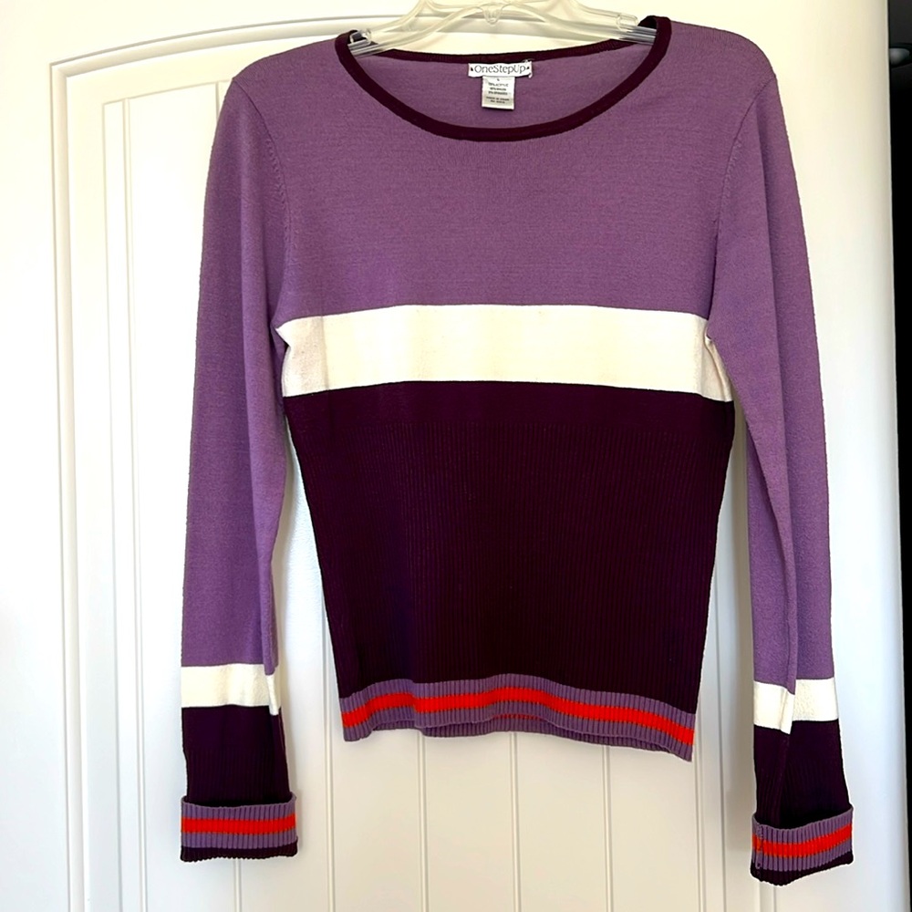 One Step Up multi color sweater